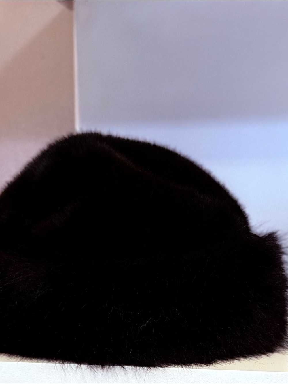 Black Faux Fur Beanie - Men Accessories
